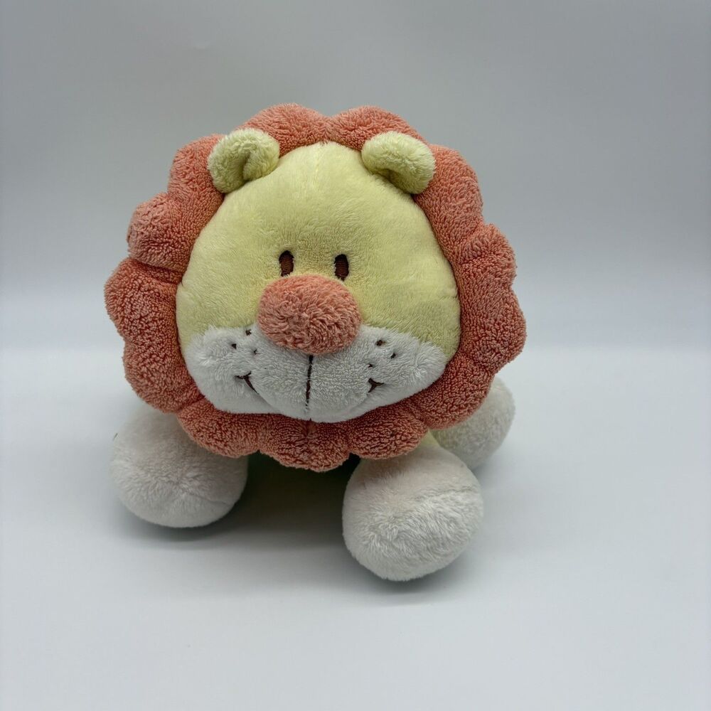 Lil' Sweetez Lion Plush Terry 2006 Yellow Orange Embroidered 12" Baby Soft Toy